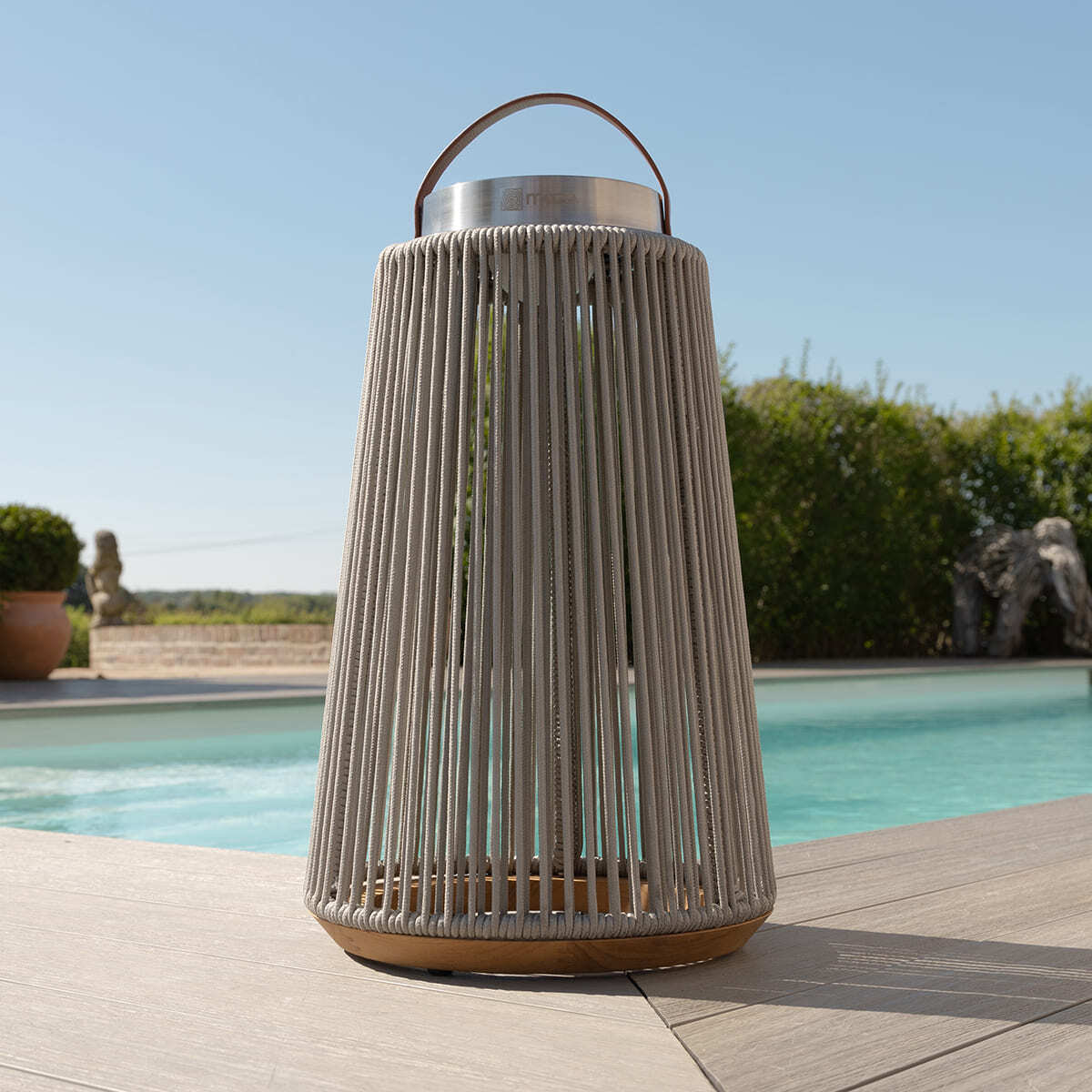Homeflair -Athena Large Solar Light - Charcoal