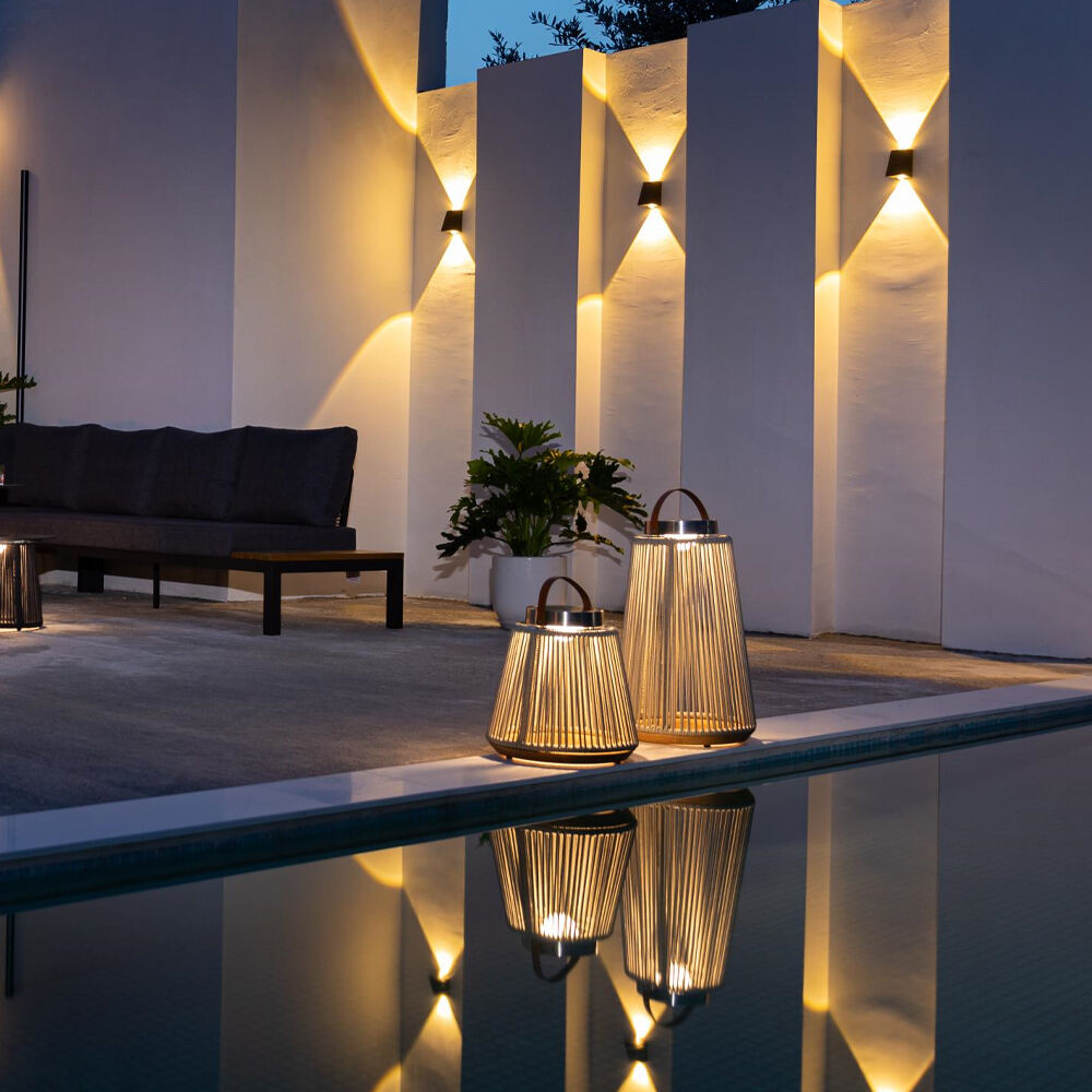 Homeflair -Athena Large Solar Light - Charcoal
