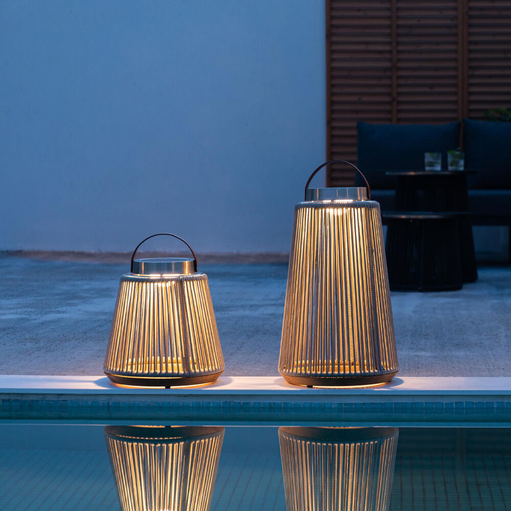 Homeflair -Athena Large Solar Light - Charcoal
