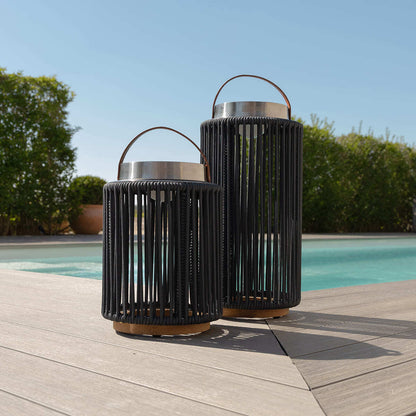 Homeflair -Luna Small Solar Light - Charcoal