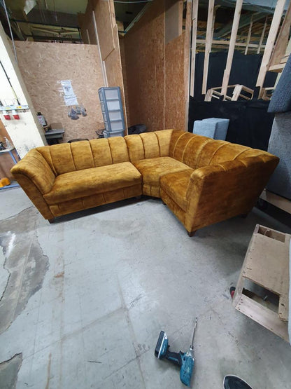 Modular Bespoke Miami Fabric Sofa Collection | Red Rose