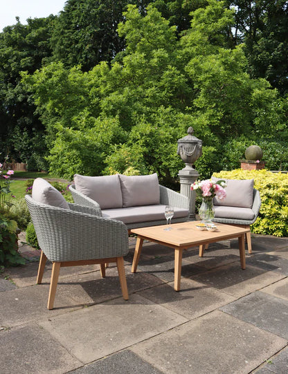 Sol 4 Seater Lounge Set with Rectangular Coffee Table