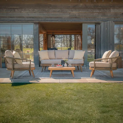 Bali Rope Weave 3 Seat Sofa Set
