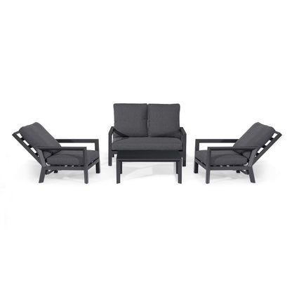 Homeflair – Manhattan Reclining 2 Seat Aluminium Sofa Set