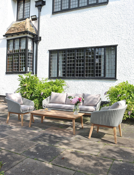 Sol 5 Seater Lounge Set with Rectangular Coffee Table
