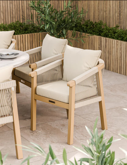 Saturn 8 Seater Ellipse D Conical Dining Set with Roma Dining Chairs