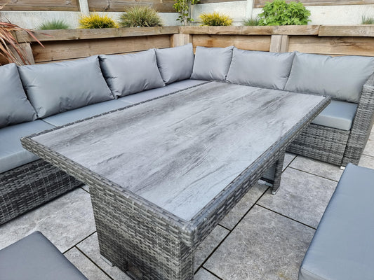 Signature Weave - CATALINA Modular Corner Dining with HPL top |  CATA0442
