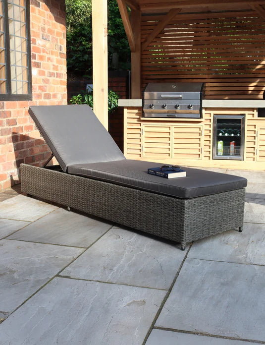 Paris Rattan Sun Lounger