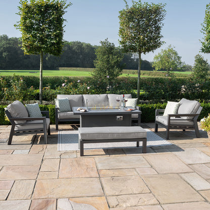Homeflair - New York 3 Seat Aluminium Sofa Set