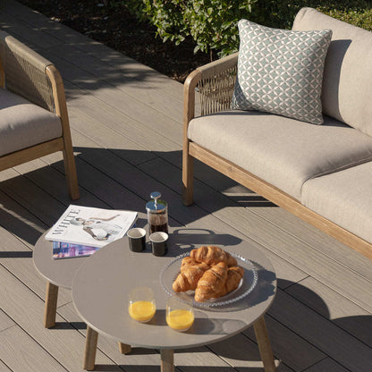 Homeflair - Martinique Rope Weave 2 Seat Sofa Set