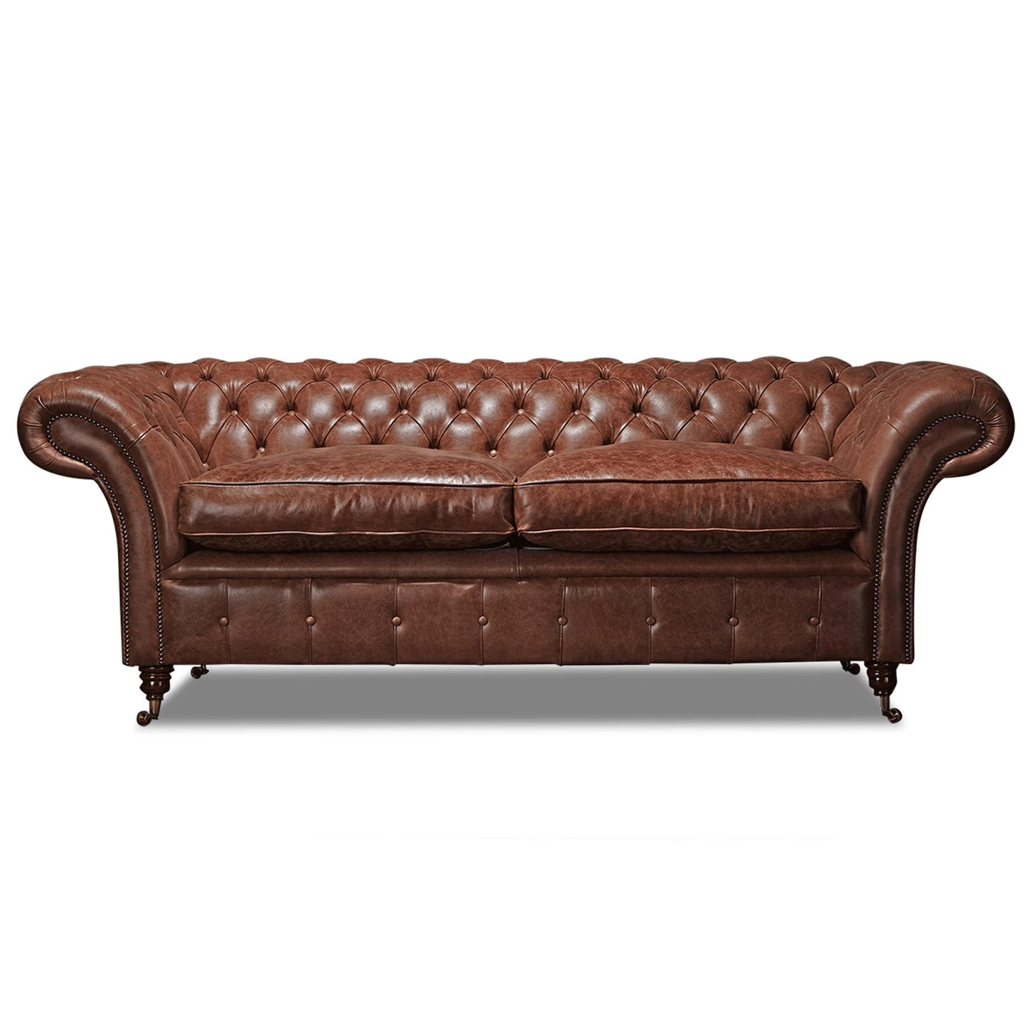 Churchill Leather 3 Seater Chesterfield Sofa | Arnie