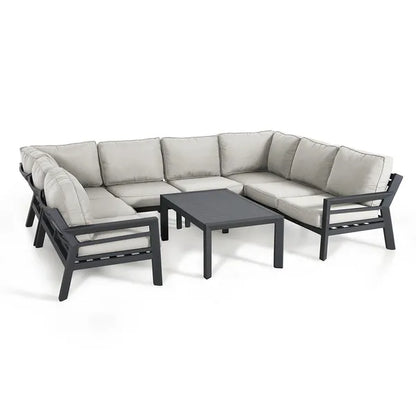 Homeflair - New York U-Shaped Aluminium Corner Sofa Set
