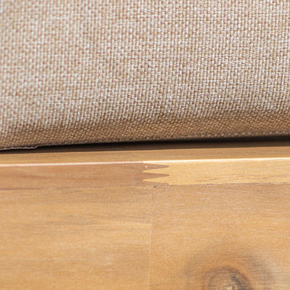 Homeflair -  Bali Wood Platform Corner Sofa Set