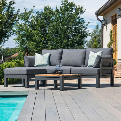 Homeflair -  Oslo Chaise Aluminium Sofa Set
