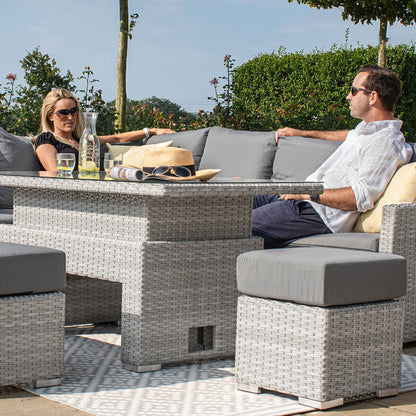 Homeflair - Ascot Rectangular Rattan Corner Dining Set