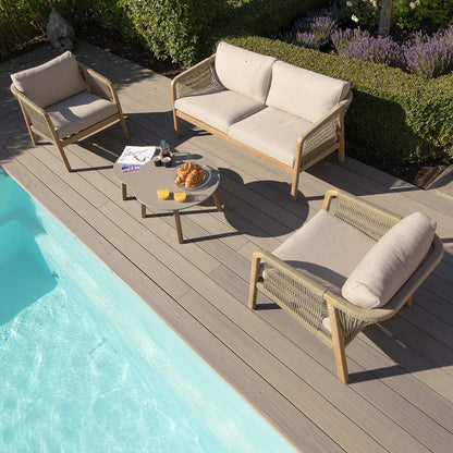 Homeflair - Martinique Rope Weave 2 Seat Sofa Set