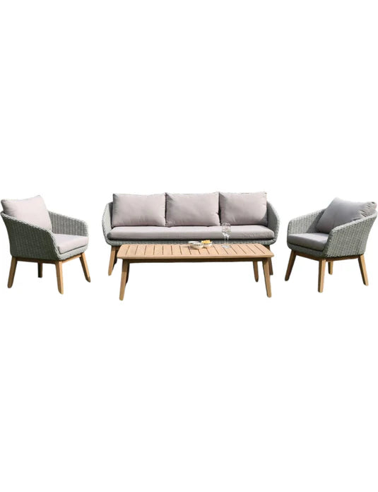 Sol 5 Seater Lounge Set with Rectangular Coffee Table