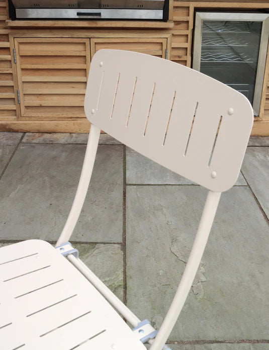 Venice 2 Seater Folding Bistro Set in Champagne