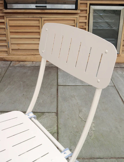 Venice 2 Seater Folding Bistro Set in Champagne