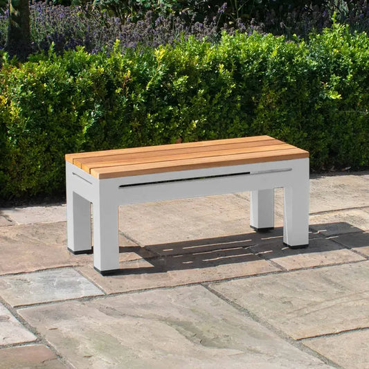 Homeflair - Oslo Teak Top Small Rectangular Side Table