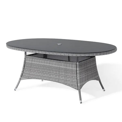 Santorini 6 Seat Oval Rattan Dining Set