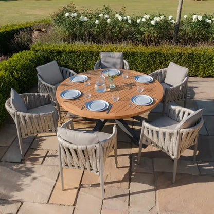 Jakarta Teak Round Dining Table