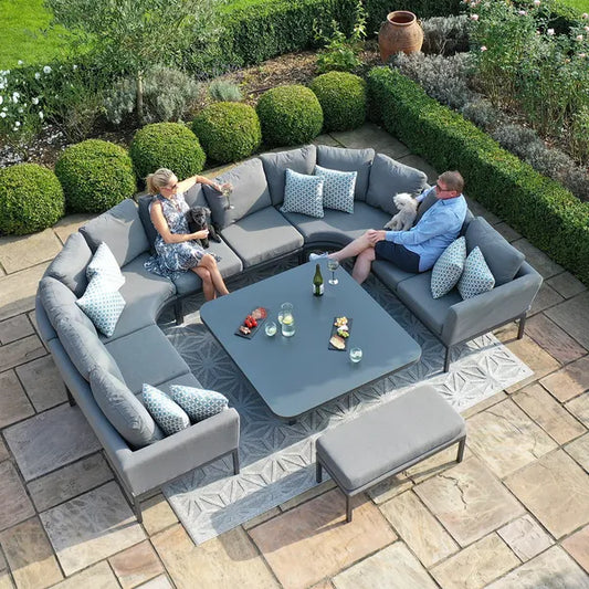 Outdoor Fabric Pulse U Shape Corner Dining Set