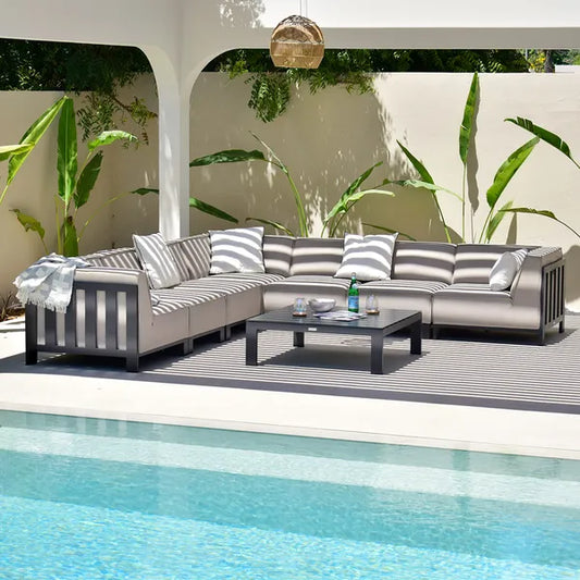 Homeflair - Outdoor Fabric Ibiza Large Corner Sofa Set