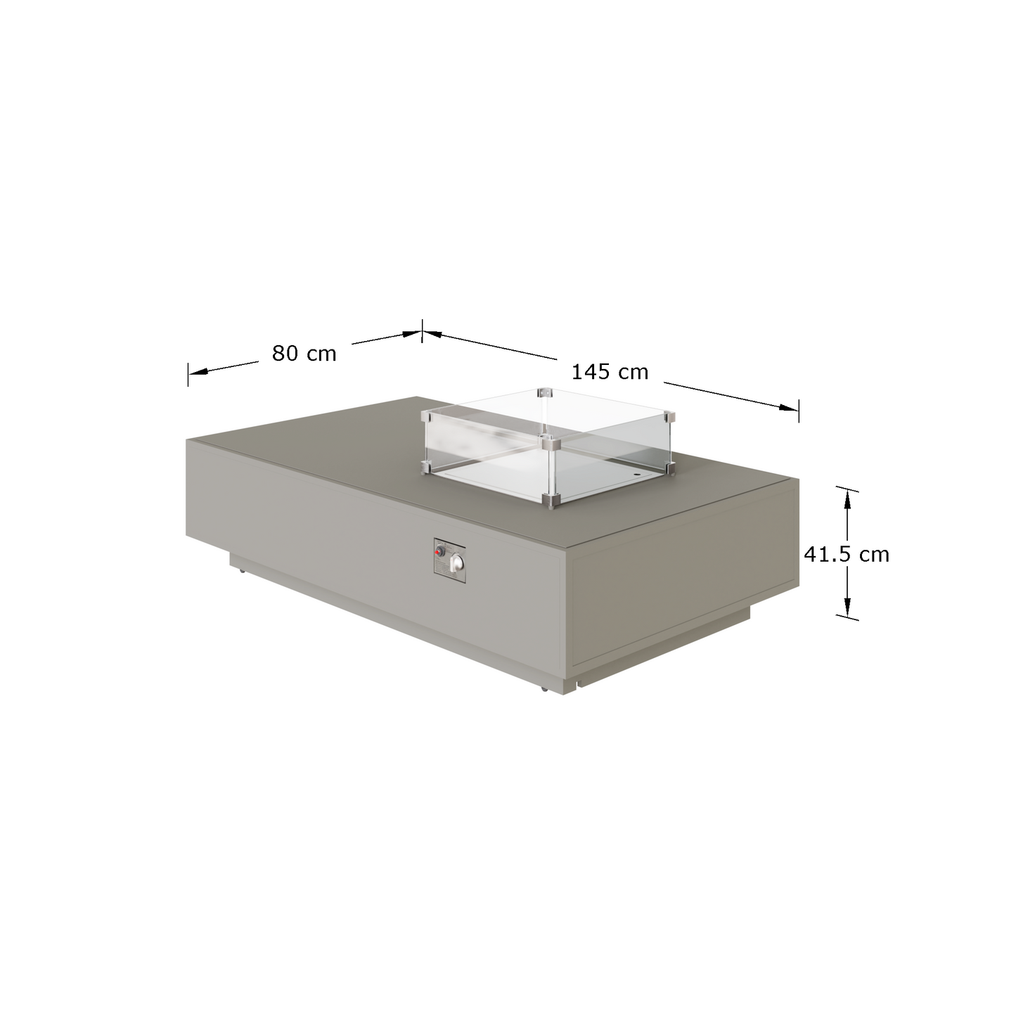 Signature Weave - Venus L shape corner with gas firepit and loveseat | VENU0462_0528_0526