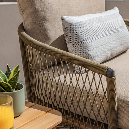 Homeflair - Bali Rope Weave Double Sunlounger Set