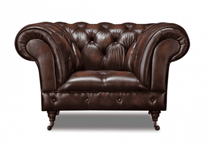 Trafalgar Leather Chesterfield Armchair | Arnie