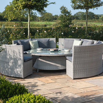 Homeflair - Ascot Round Rattan Sofa Dining Set