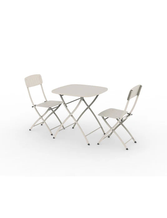Venice 2 Seater Folding Bistro Set in Champagne
