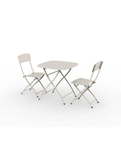 Venice 2 Seater Folding Bistro Set in Champagne