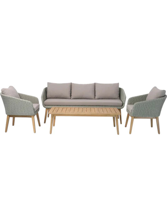 Sol 5 Seater Lounge Set with Rectangular Coffee Table