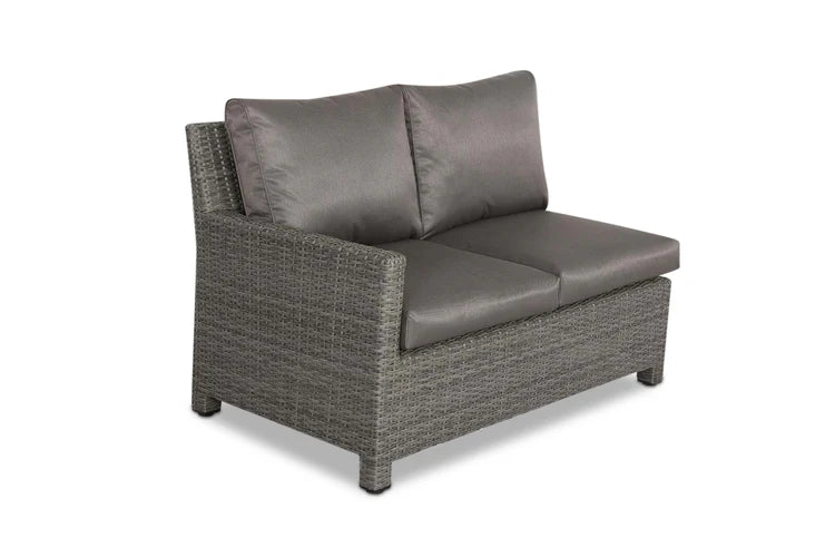 Paris 8 Seater Deluxe Modular Corner Dining & Lounging Set -with Square Fire Pit Table