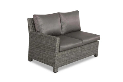 Paris 8 Seater Deluxe Modular Corner Dining & Lounging Set -with Square Fire Pit Table