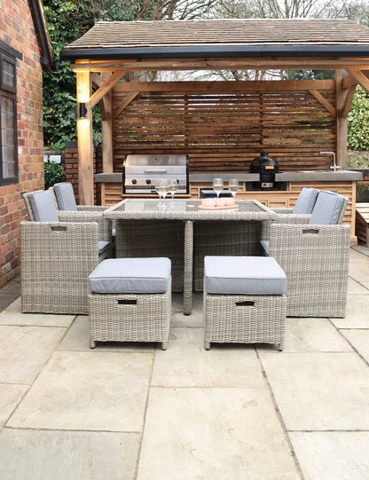 Wentworth 8 Seater Cube Dining Set