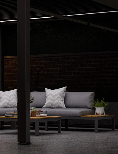 Aspen Teak 5 Seater Modular Mini Corner Lounging Set with Coffee Table