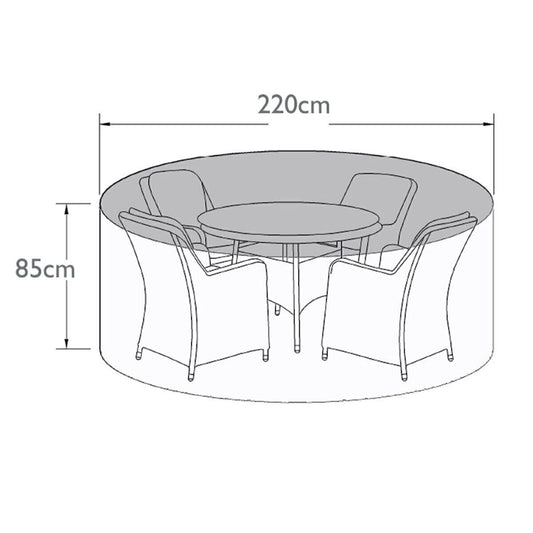 Homeflair -4 Seat Round Dining Set