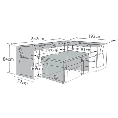Homeflair -Kingston Corner Fire Pit Set