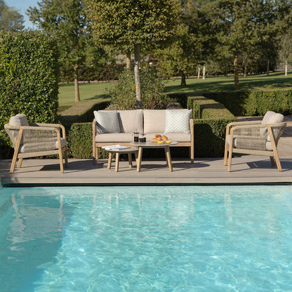 Homeflair - Martinique Rope Weave 2 Seat Sofa Set