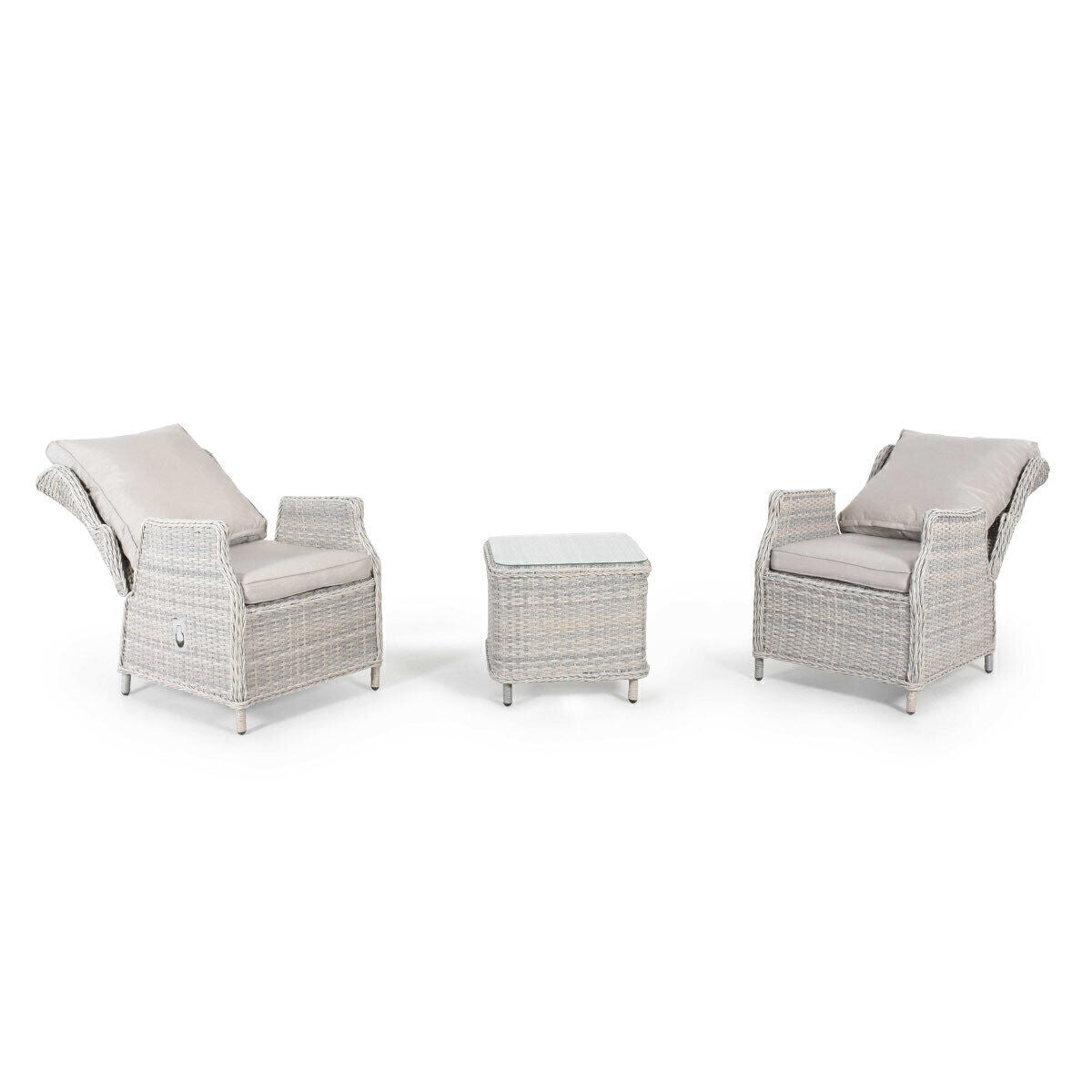 Homeflair - Cotswold Reclining Rattan Bistro Set