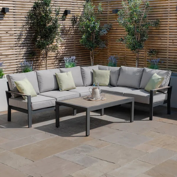 Vancouver 2 Seat Sofa Aluminium Corner Sofa Set