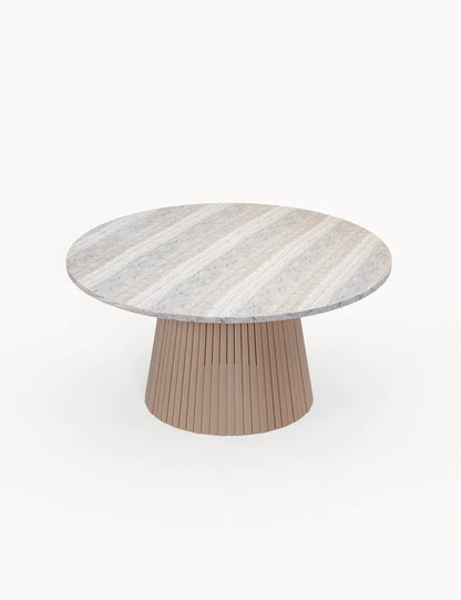 Jupiter 6 Seater Round Conical Dining Set with Sol Dining Chairs
