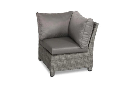 Paris 8 Seater Deluxe Modular Corner Dining & Lounging Set -with Square Fire Pit Table