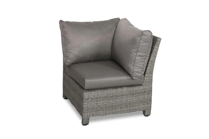 Paris 8 Seater Deluxe Modular Corner Dining & Lounging Set -with Square Fire Pit Table