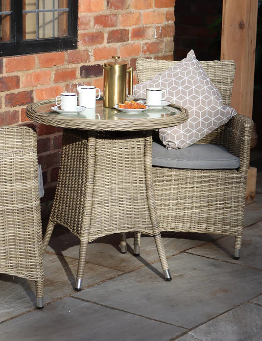 Wentworth 2 Seater Carver Bistro Set