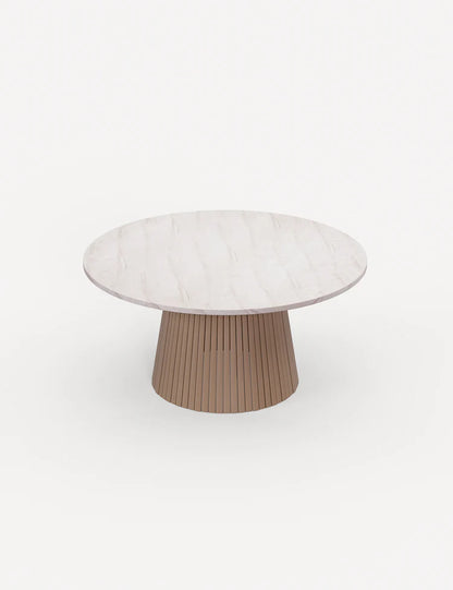 Saturn 6 Seater Round Conical Dining Set with Roma Dining Chairs