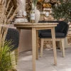 Roma 2 Seater Round Sunray Bistro Set with Eden Night Dining Chairs